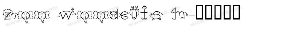 Zoo Woodcuts M字体转换